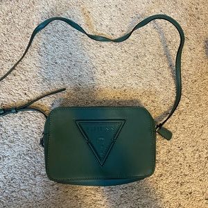 Green Guess crossbody purse